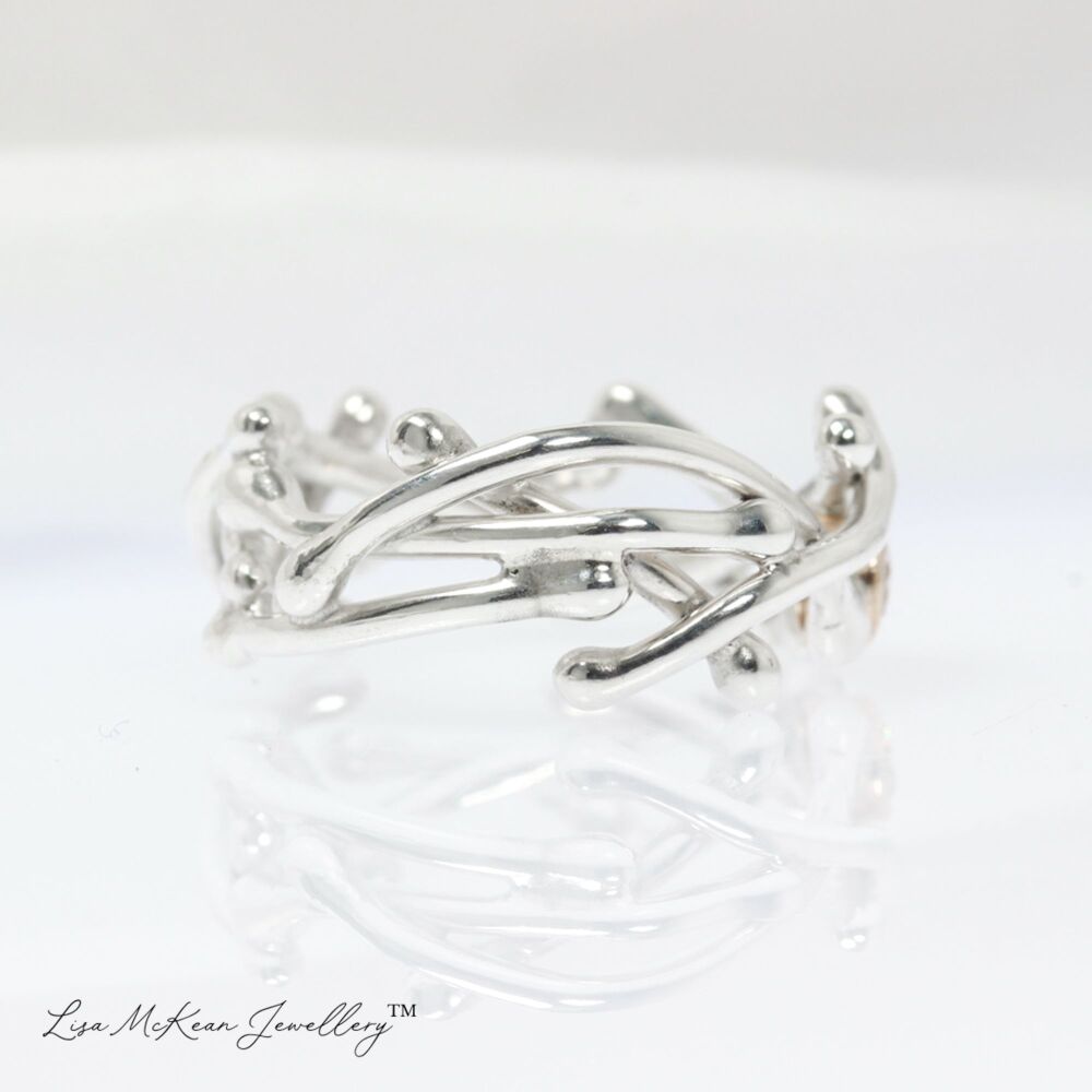 Bones Silver Ring