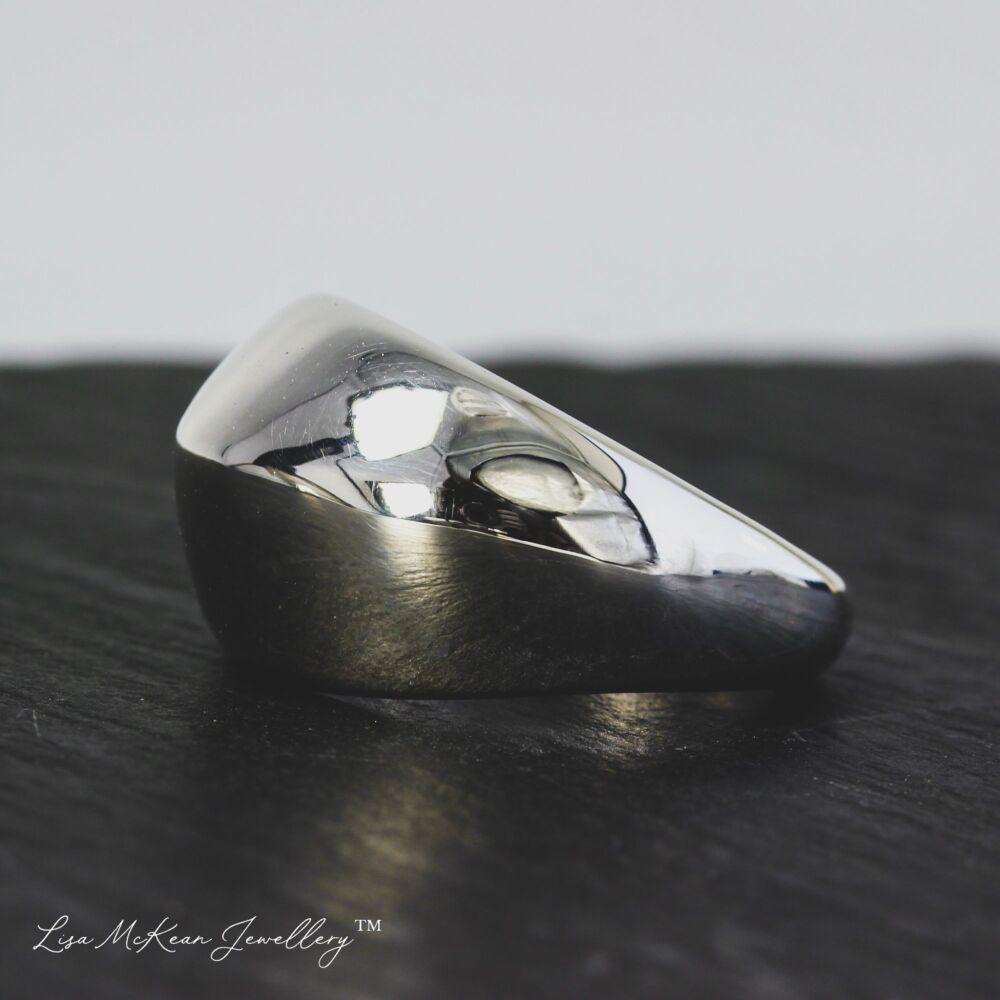 Chunky Asymmetrical Domed Ring