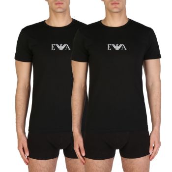 ARMANI T SHIRT BLACK TWIN PACK 