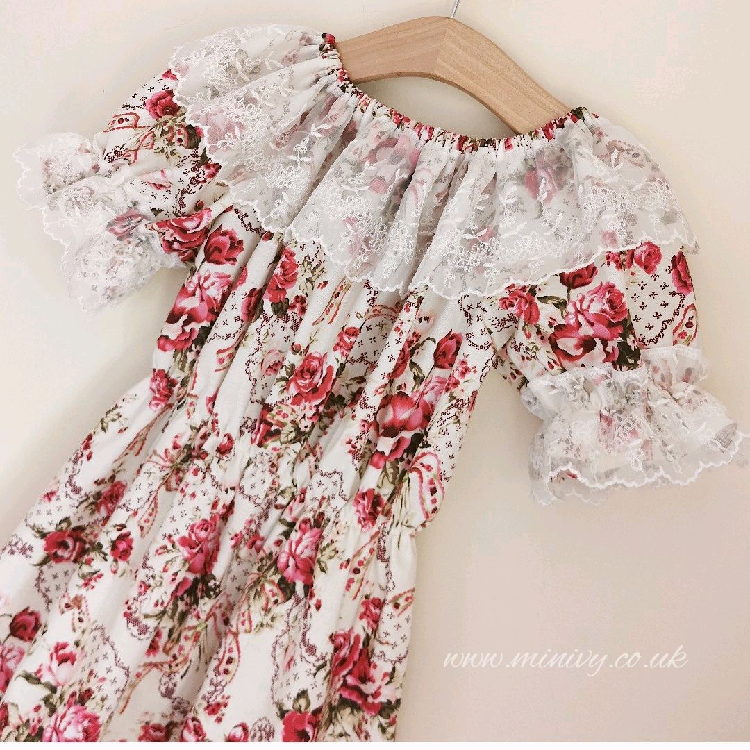 GYPSY DRESS - SWEET ROSE / AUSTRIAN LACE