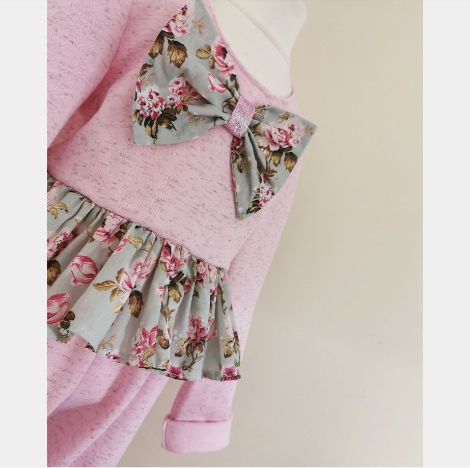 4/5Y LOUNGE SET - PINK MARL / SAGE HAVEN