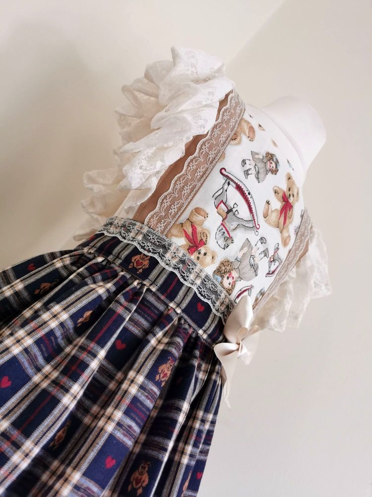 AYDA DRESS - TEDDY CHECK / TRADITIONAL TREASURES