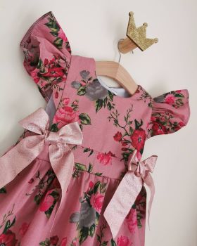 LOULA DRESS - VINTAGE ROSE CHAMBRE 