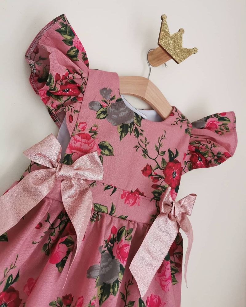 LOULA DRESS - VINTAGE ROSE CHAMBRE