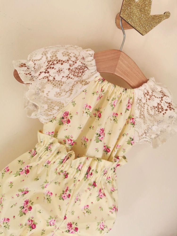 12/18M WILLOW SET - LEMON BUDS / VINTAGE LACE