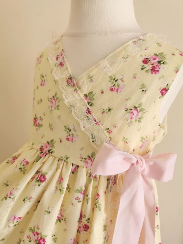 HARLOWE WRAP DRESS - LEMON BUDS