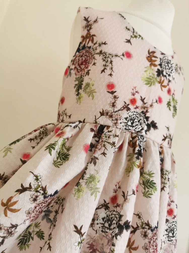 4YEARS - BLUSH PINK LACE UP BACK SUMMER DRESS