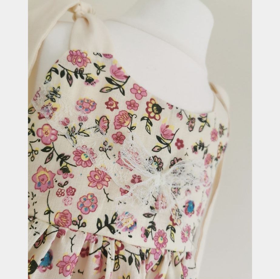 SUMMER SALE ☀️ ELSIE DRESS - CREAM/PINK FLORAL