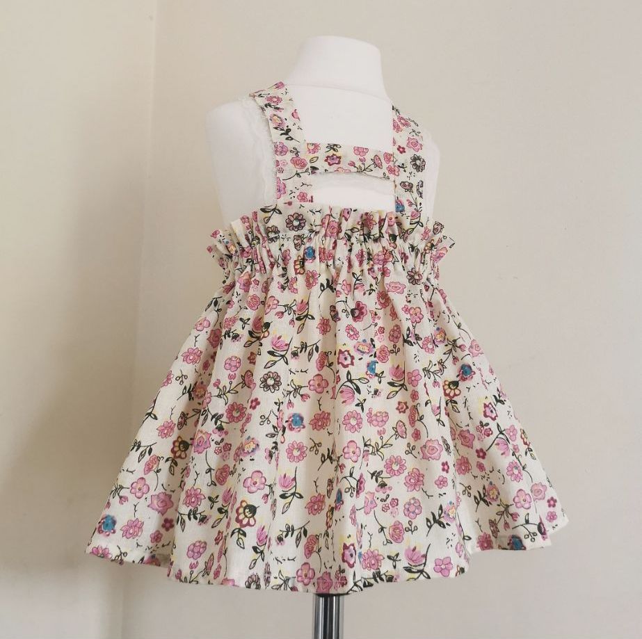 SUMMER SALE ☀️ BRACE SKIRT - CREAM/PINK FLORAL