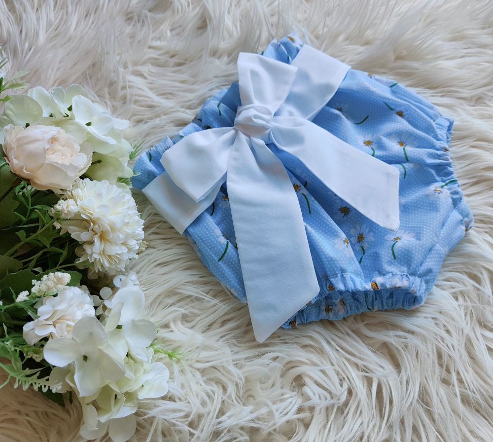 RUBY BOW SASH BLOOMERS - SPRING DAISY (0-5Y)