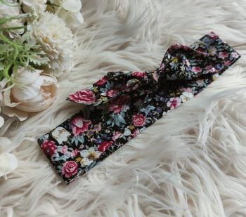 HEAD WRAPS - DITSY ROSE GARDEN (0/6M-ADULTS)
