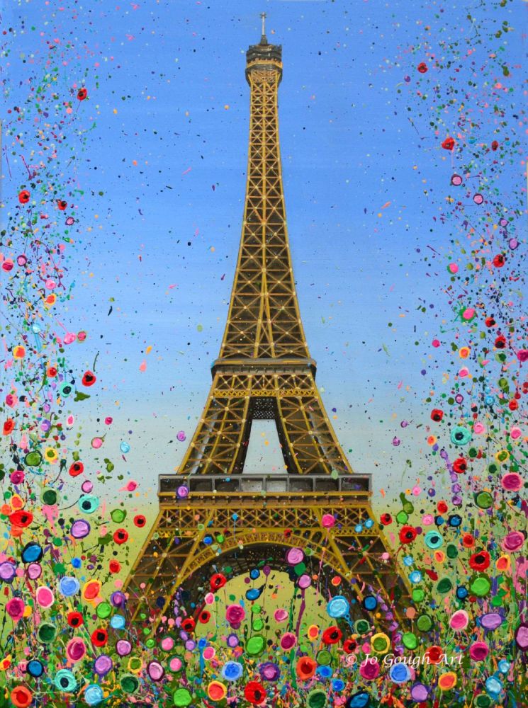 ORIGINAL ART WORK - The Eiffel Tower, Paris  (80x60cm) 