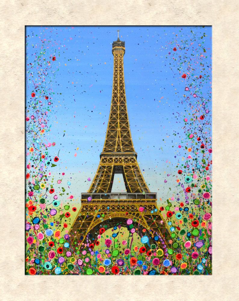 LIMITED EDITION MOUNTED PRINT (60x45cm) - Eiffel Tower, Paris - 50 Editions