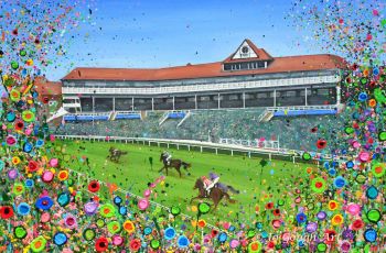 ORIGINAL ART WORK (75x50cm) - Chester Racecourse  