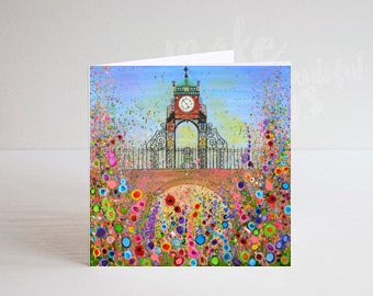Eastgate Clock Chester GREETING CARD  (Version One)