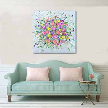 CANVAS PRINT - "Love At First Sight" (NO VASE) From £65