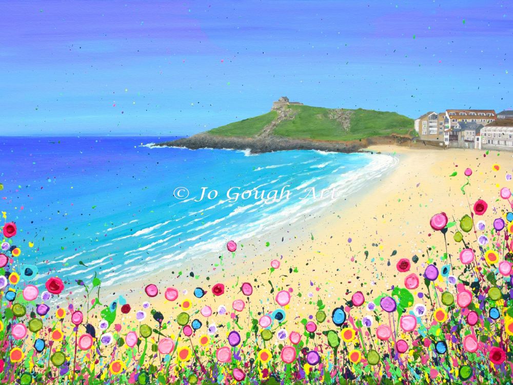 ORIGINAL ART WORK (90x60cm) - Porthmeor Beach, St Ives