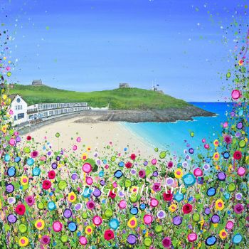 ORIGINAL ARTWORK - "Porthgwidden Beach" (60x60cm)