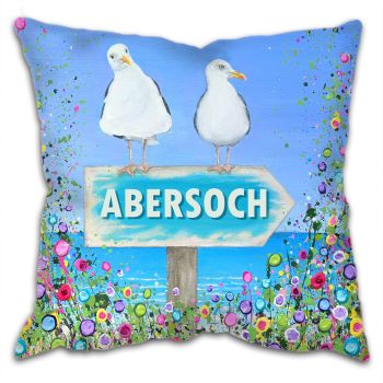 CUSHION - "Abersoch Seagulls" 