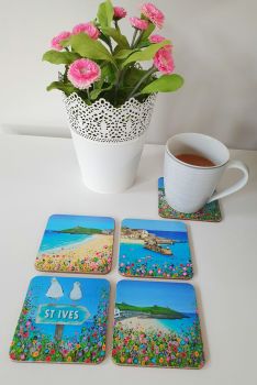 COASTERS - Set of 4 St Ives designs