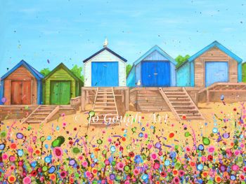 FINE ART GICLEE PRINT - "Abersoch Beach Huts" From £15