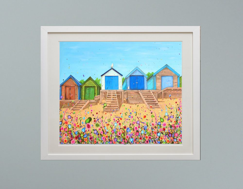 DUO FRAMED PRINT - "Abersoch Beach Huts" FROM £185
