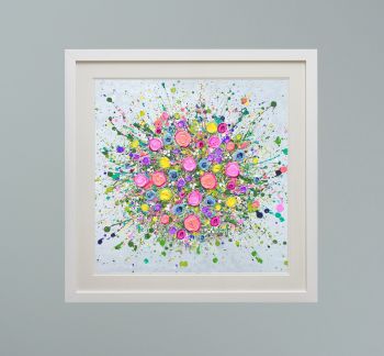 DUO FRAMED PRINT - "Love At First Sight (NO VASE)" FROM  £165