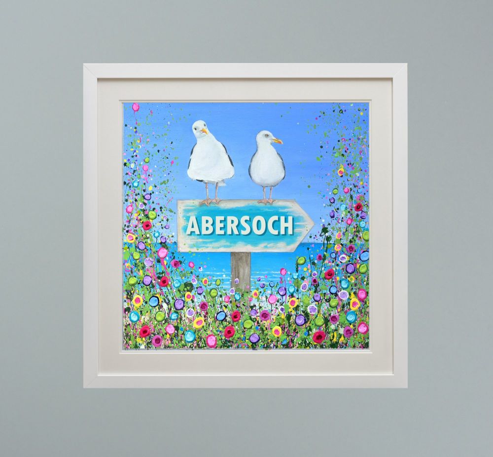 DUO FRAMED PRINT - "Abersoch Seagulls" FROM  £165