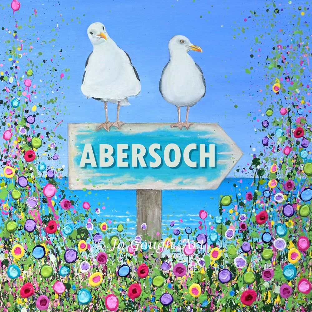 DUO FRAMED PRINT - "Abersoch Seagulls" FROM  £165