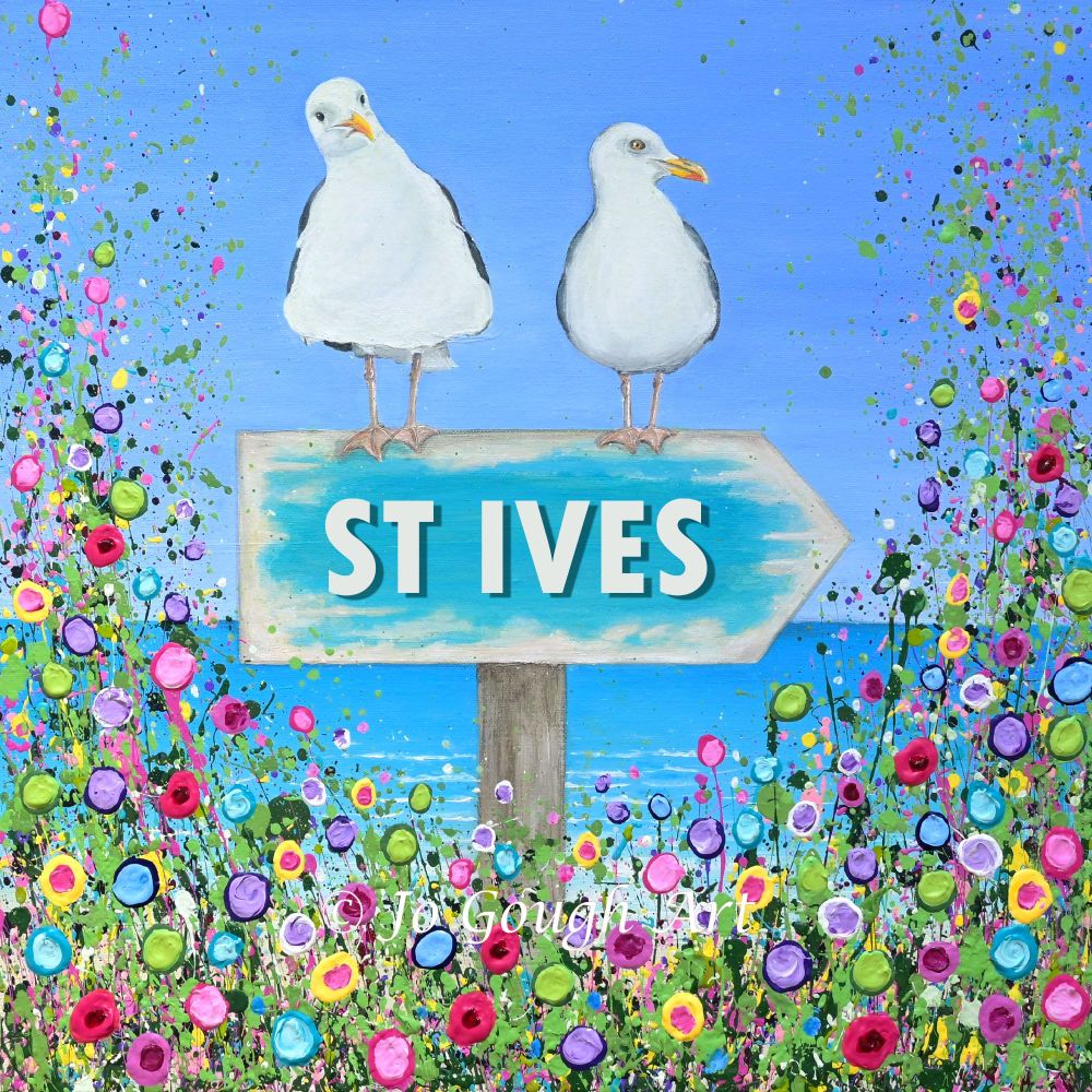 DUO FRAMED PRINT - "St Ives Seagulls" FROM  £165