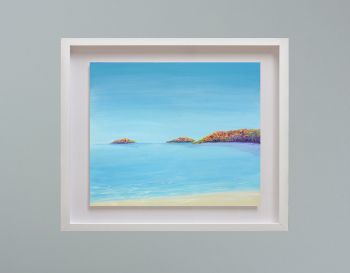 MIRAGE FRAMED PRINT - "Abersoch Islands" (30x24")