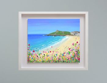 MIRAGE FRAMED PRINT - "Porthmeor Beach, St Ives" (30x24")