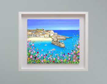 MIRAGE FRAMED PRINT - "St Ives Harbour" (30x24")