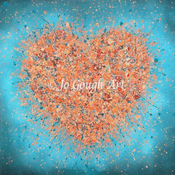 ORIGINAL ART WORK - "You Set My Heart On Fire" (60x60cm)