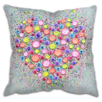 CUSHION - "Where Flowers Bloom So Does Hope"