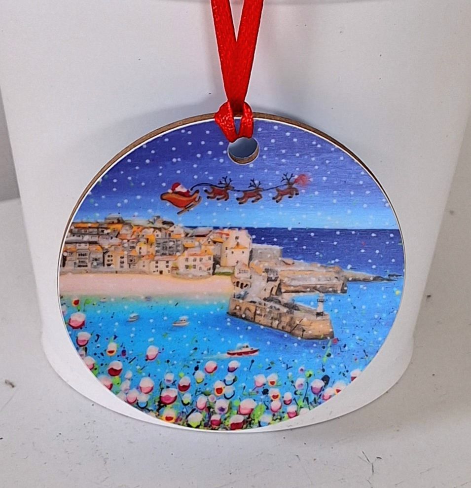 Festive St Ives Harbour BAUBLE