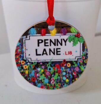 Festive Penny Lane BAUBLE