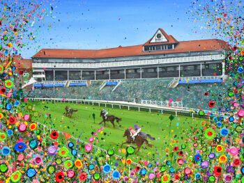 ORIGINAL ART WORK (75x50cm) - Chester Racecourse