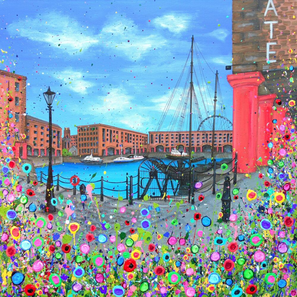 SOLD - ORIGINAL ART WORK - The Royal Albert Dock (60x60cm)