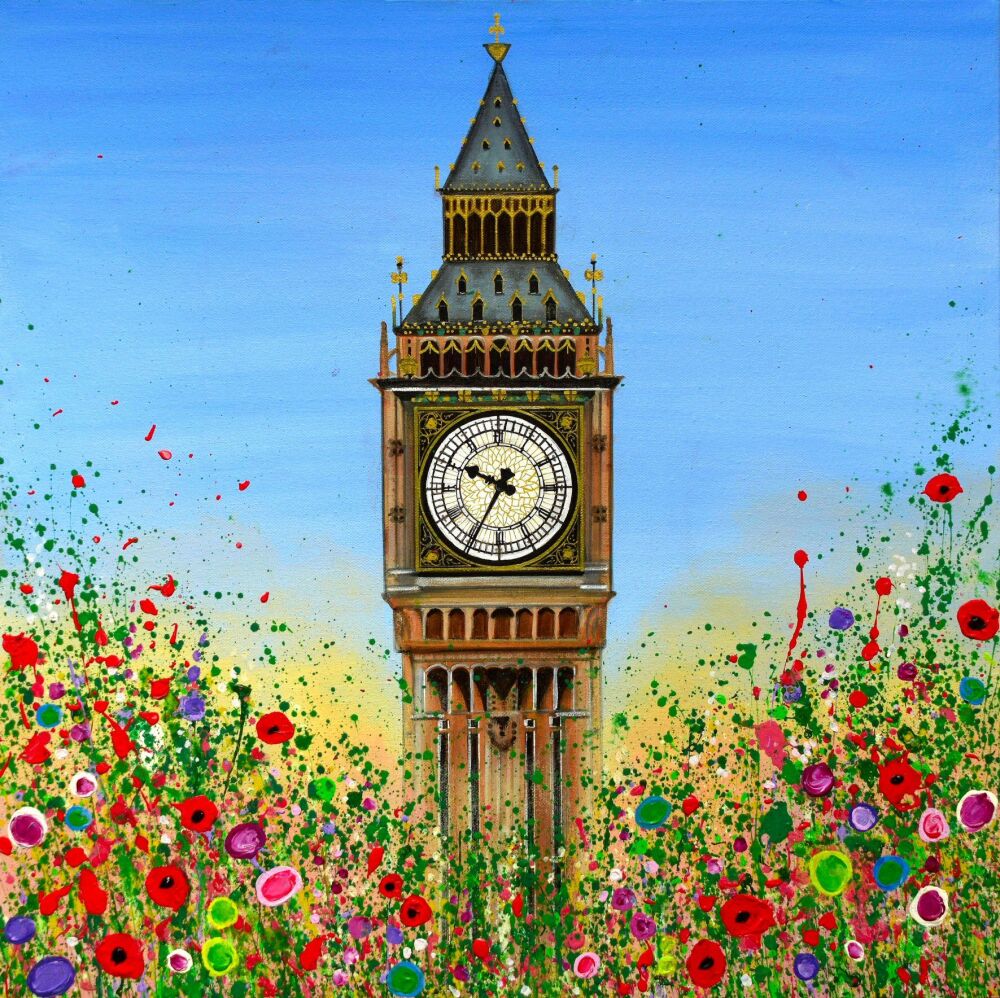 ORIGINAL ARTWORK - Big Ben, London (60x60cm)