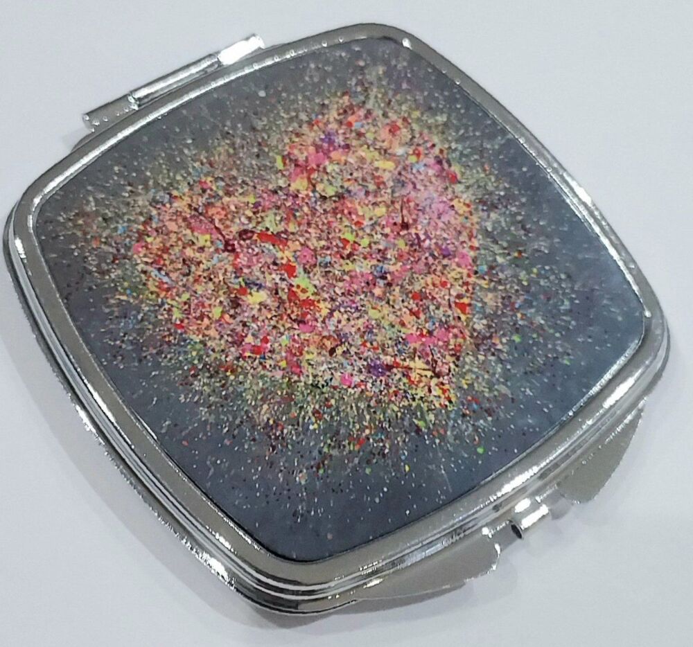 Compact Pocket Mirror - HOME IS WHERE THE HOME IS