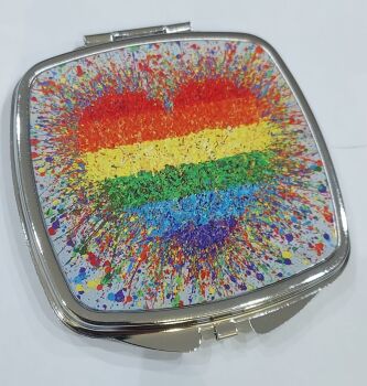 Compact Pocket Mirror - LOVE IS LOVE