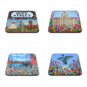 Liverpool COASTERS - Set of 4