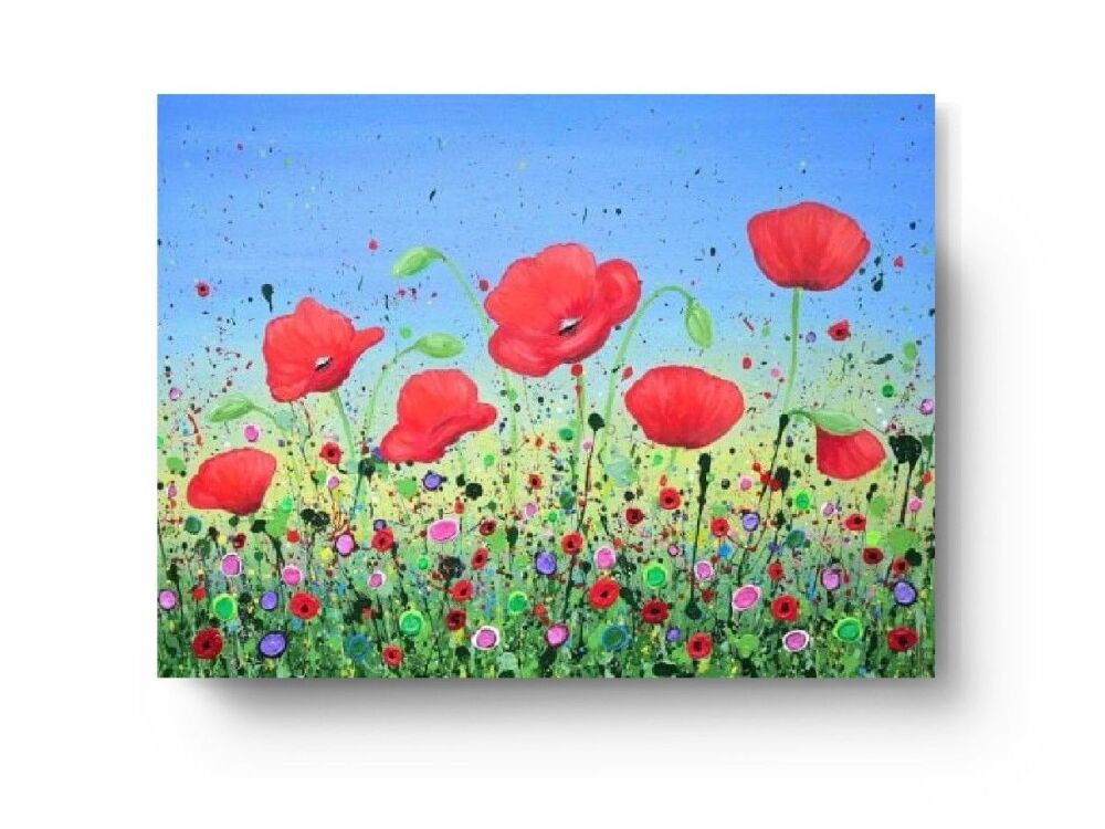 Dancing Poppies CANVAS PRINT