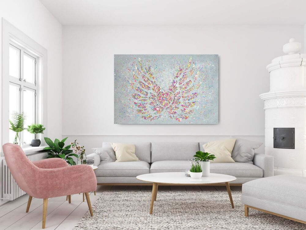 Hope Is Your Heart With Wings CANVAS PRINT