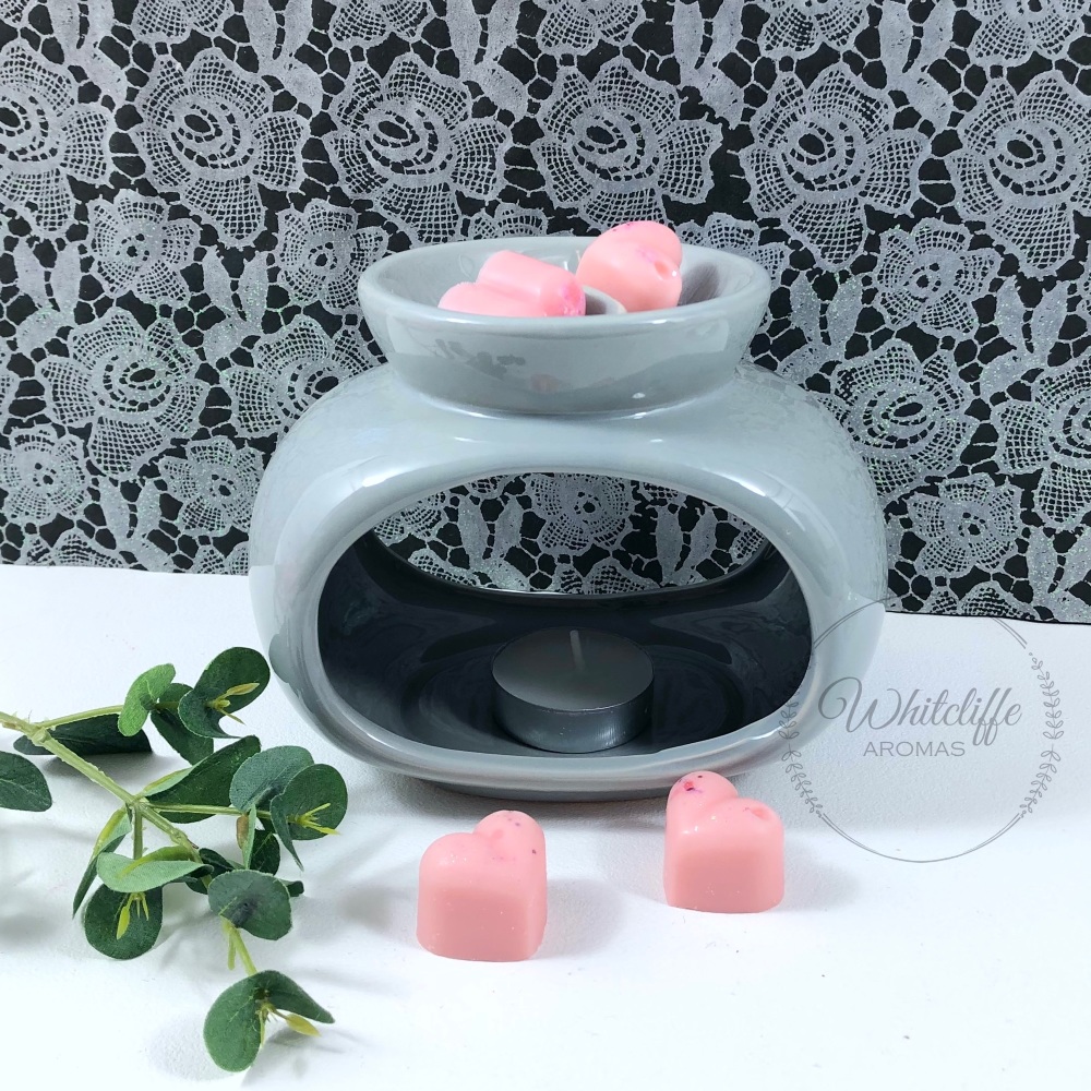  Wax Melter/Burner Orb Shaped with twin bowl - Grey