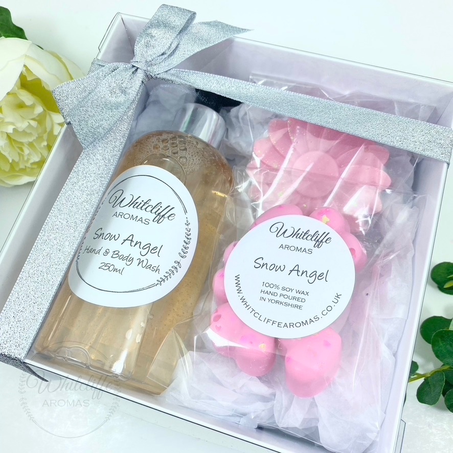 Hand & Body Wash & Wax Melt Gift Set - Snow Angel