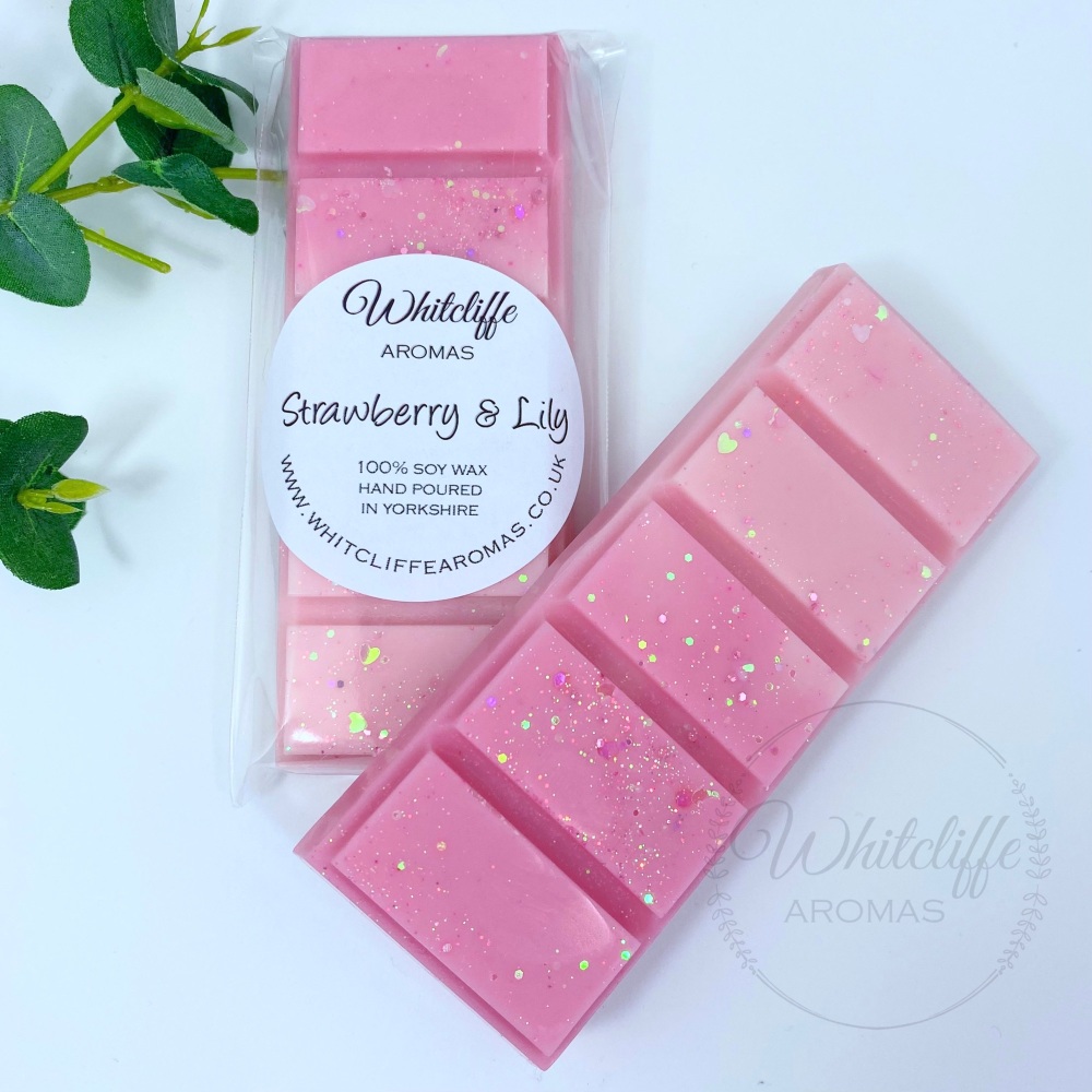 Strawberry & Lily  - Snap Bars & Hearts