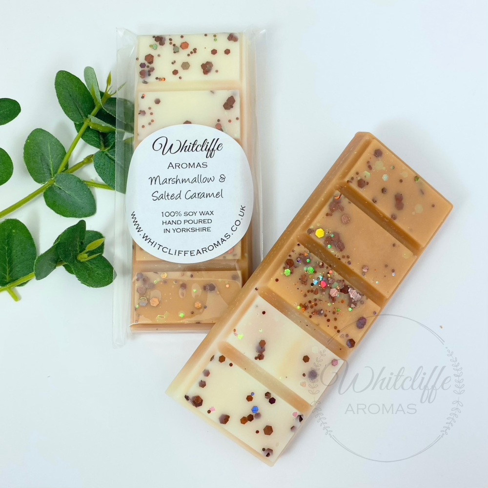 Marshmallow & Salted Caramel  - Snap Bars & Hearts 