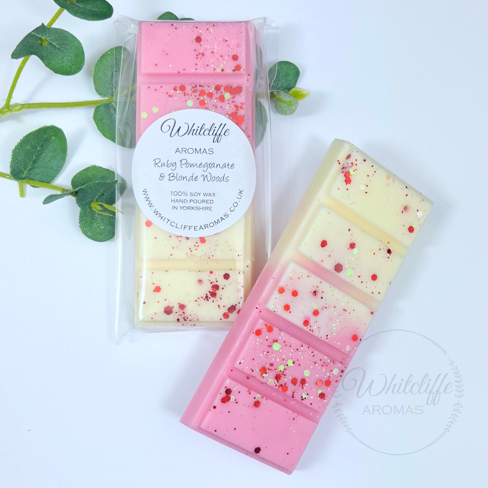 Ruby Pomegranate & Blonde Woods  - Snap Bars & Hearts 
